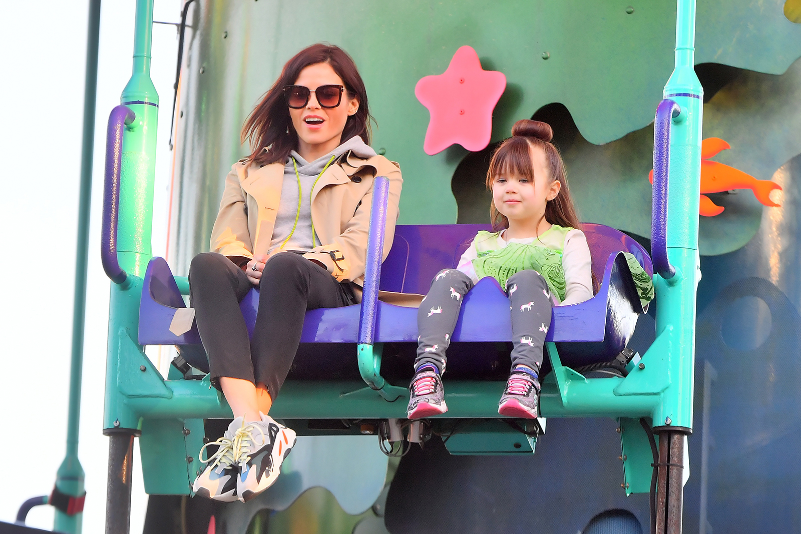 Jenna Dewan and her boyfriend Steve Kazee take her daughter Everly out on a fun day to Disneyland