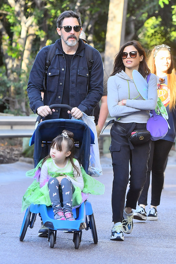 Jenna Dewan and her boyfriend Steve Kazee take her daughter Everly out on a fun day to Disneyland