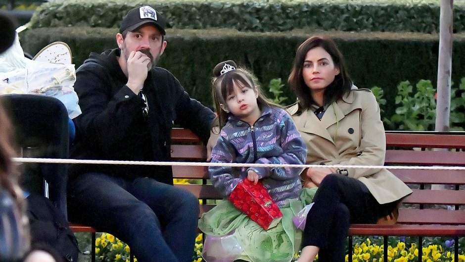 Jenna Dewan and her boyfriend Steve Kazee take her daughter Everly out on a fun day to Disneyland