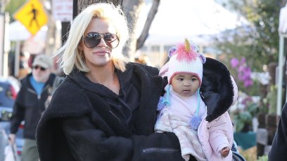Khloe Kardashian and True at the Farmer's Market