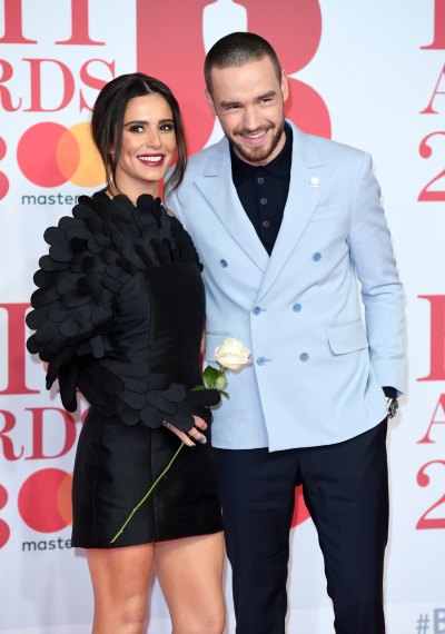  Cheryl and Liam Payne attend The BRIT Awards 2018 held at The O2 Arena on February 21, 2018 in London, England. 