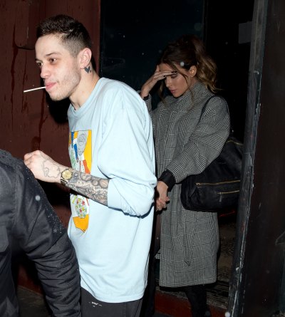 Kate Beckinsale holds hands with new man Pete Davidson as they left the 'LAGO' bar in Los Angeles, CA