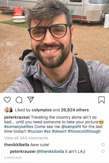 A selfie of Peter Kraus