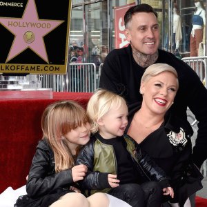 pink at hollywood walk of fame