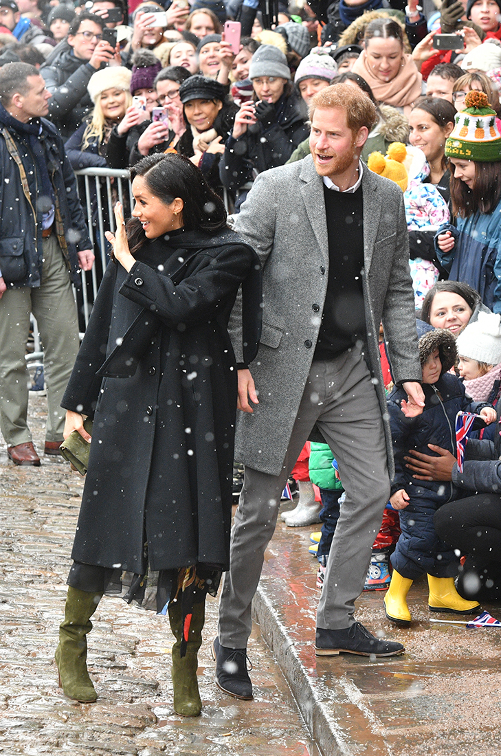 Prince Harry and Meghan Markle Walking Hand in Hand in the Snow Will Give You All The Winter Feels