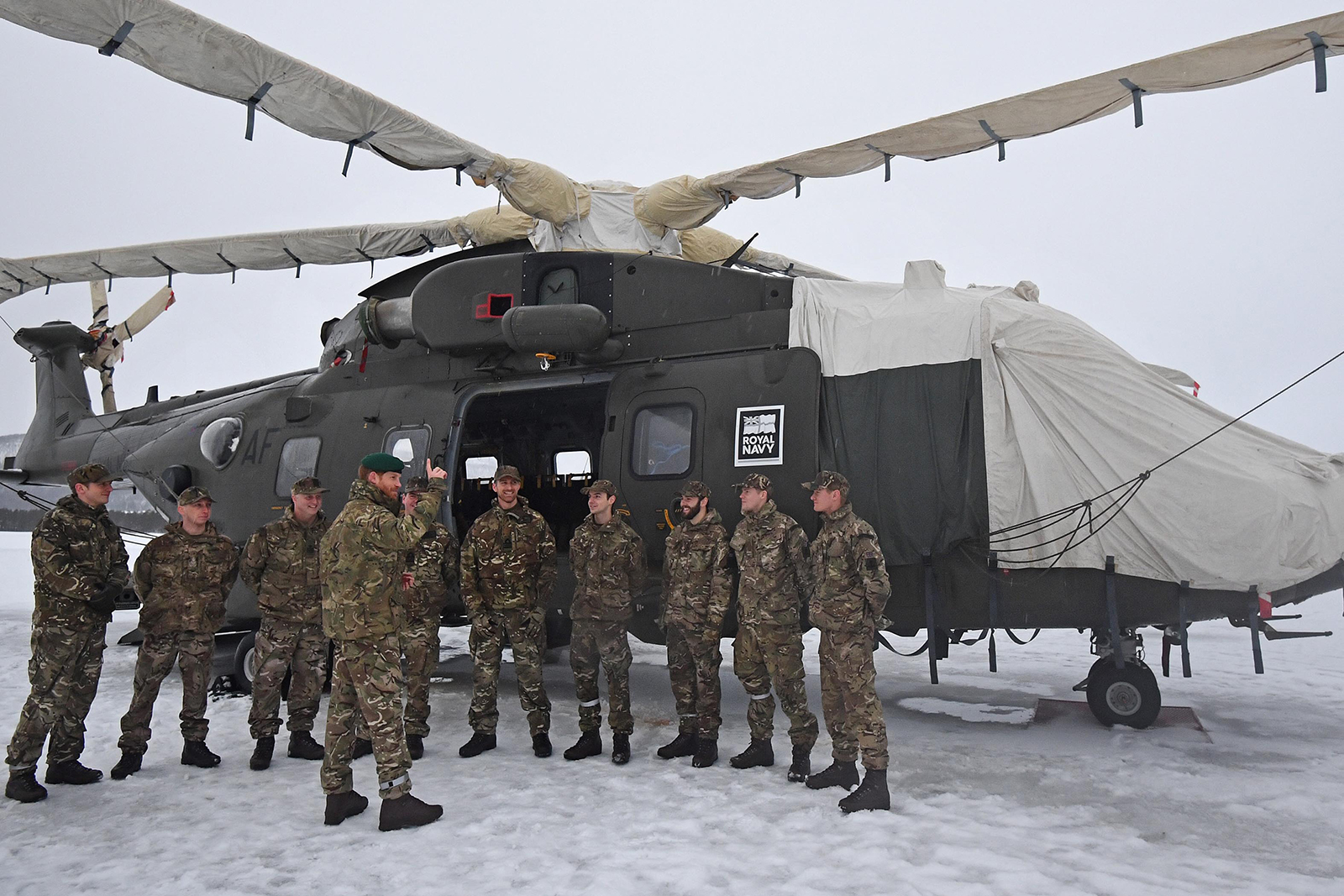Prince Harry Visits Exercise Clockwrok