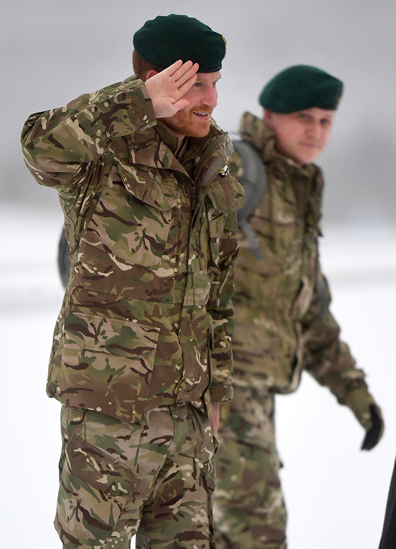 Prince Harry Visits Exercise Clockwrok