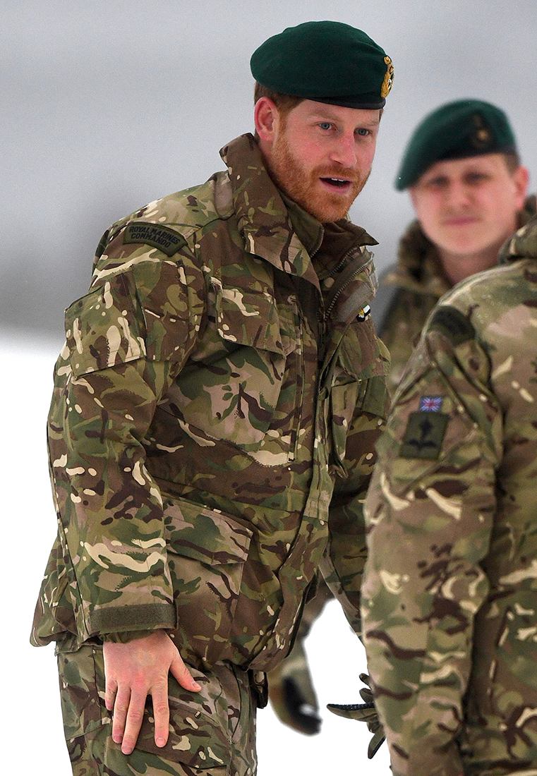 Prince Harry Visits Exercise Clockwrok