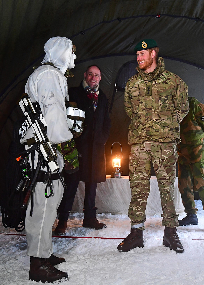 Prince Harry Visits Exercise Clockwrok