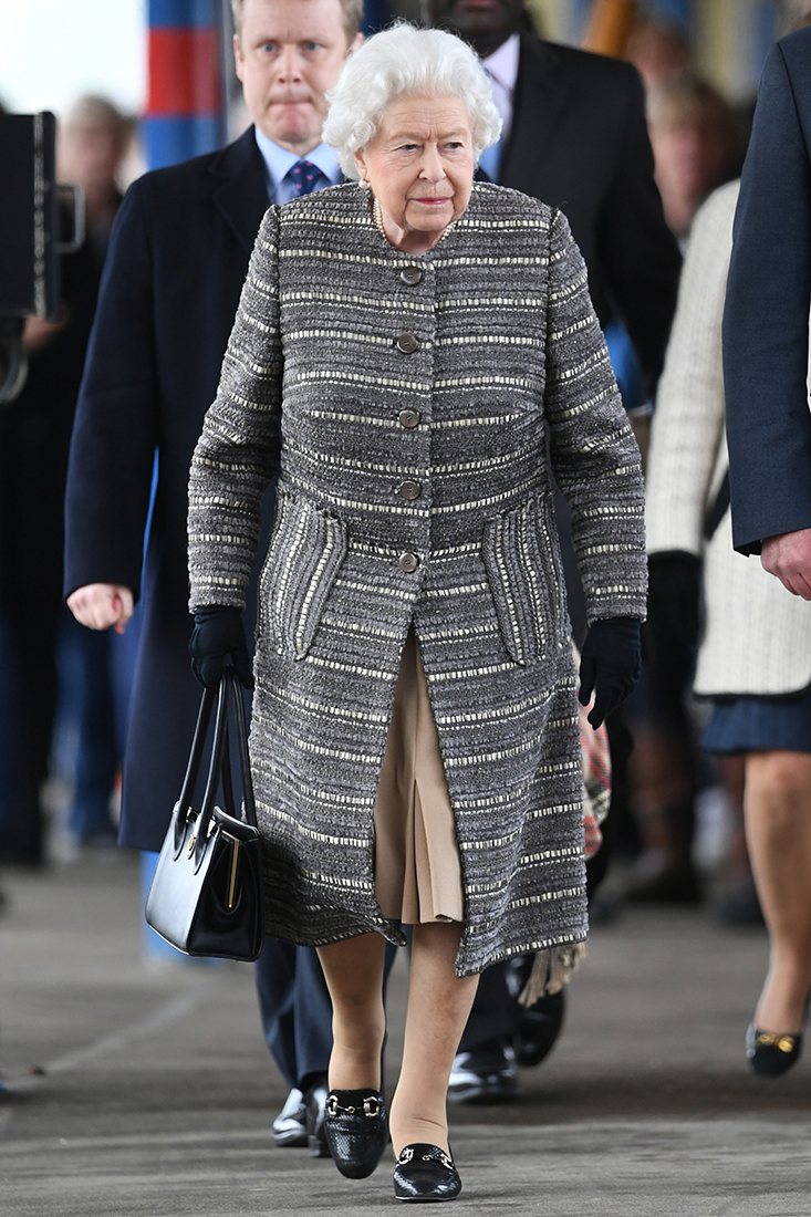Queen Elizabeth II Arrives at King's Lynn Railway Station