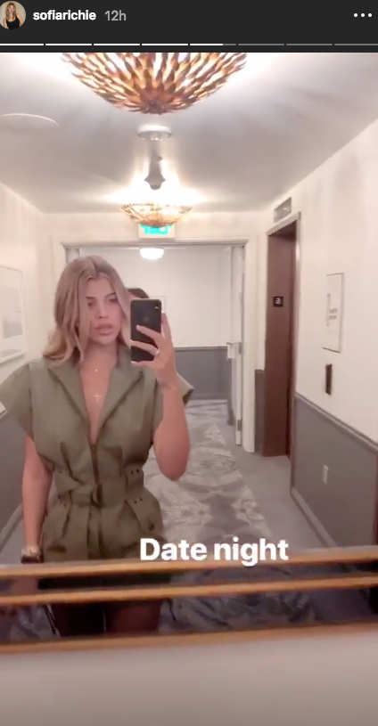 Sofia Richie Scott Disick valentine's day date night
