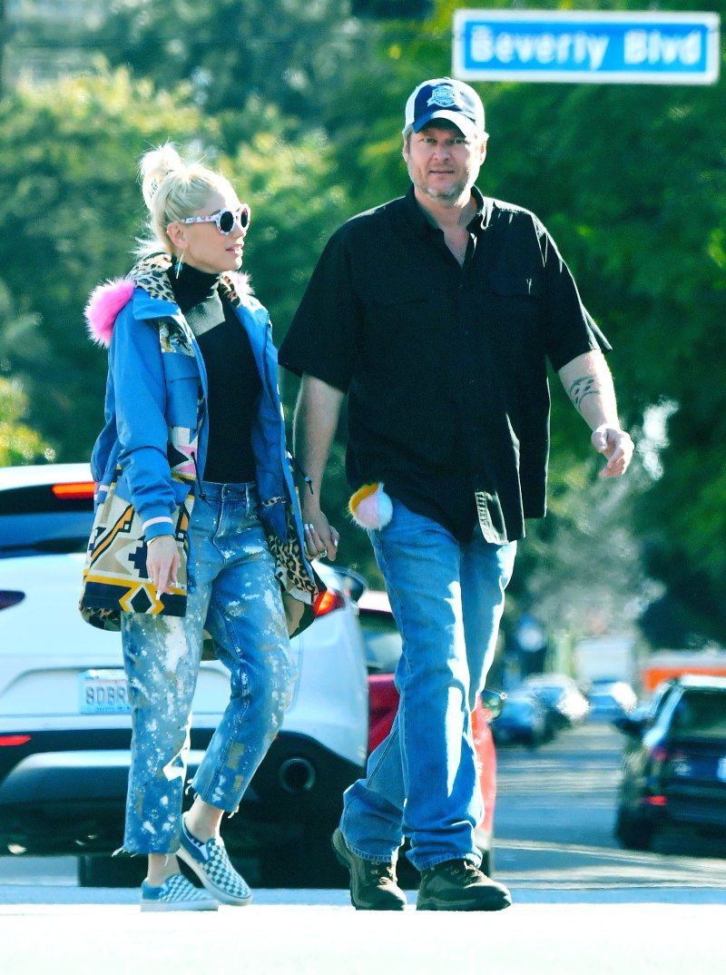 blake shelton gwen stefani los angeles