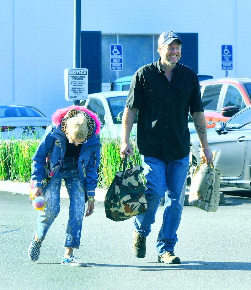 blake shelton gwen stefani los angeles