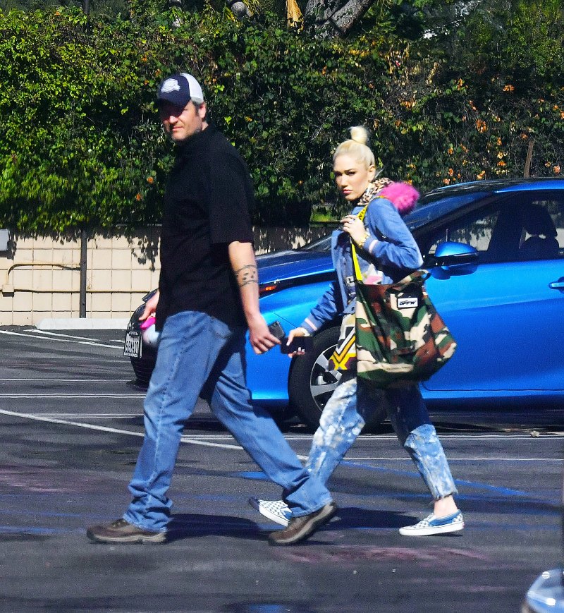 blake shelton gwen stefani los angeles