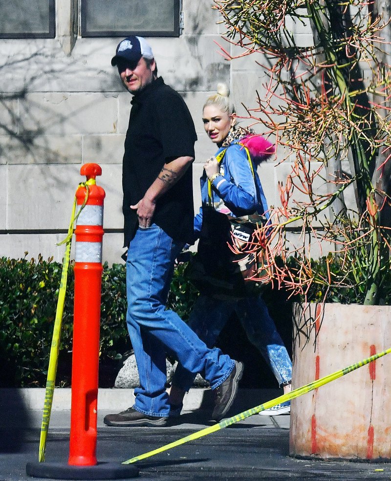 blake shelton gwen stefani los angeles