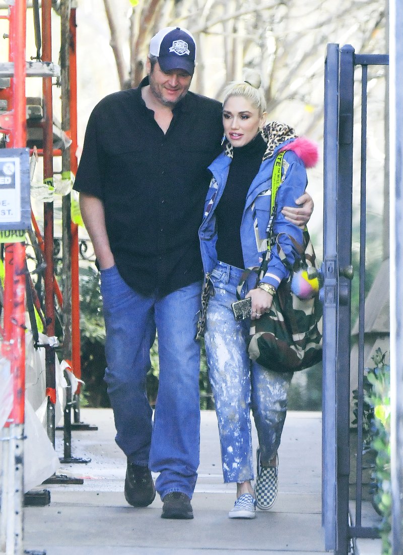 blake shelton gwen stefani los angeles