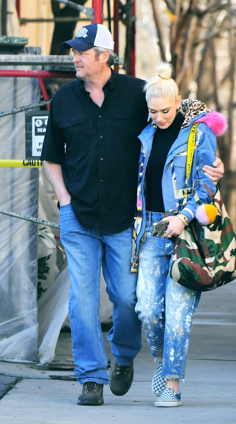 blake shelton gwen stefani los angeles
