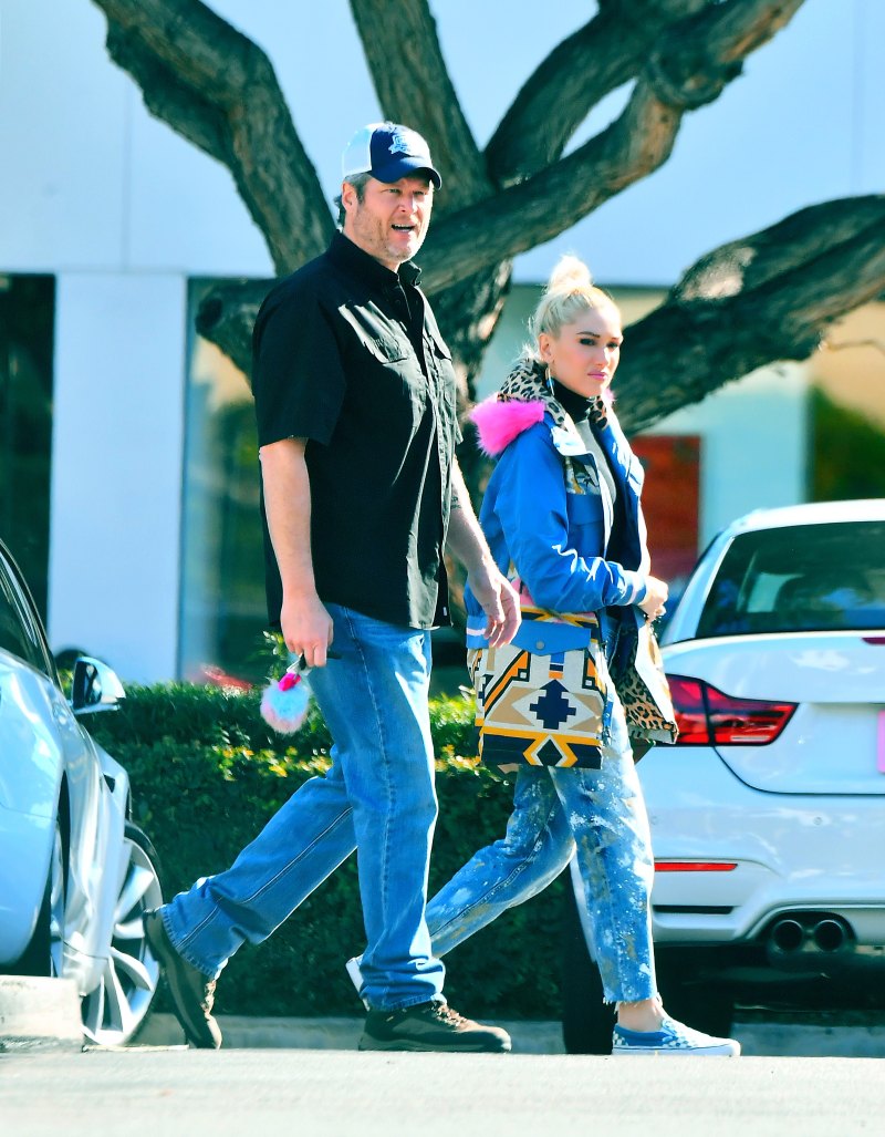 blake shelton gwen stefani los angeles