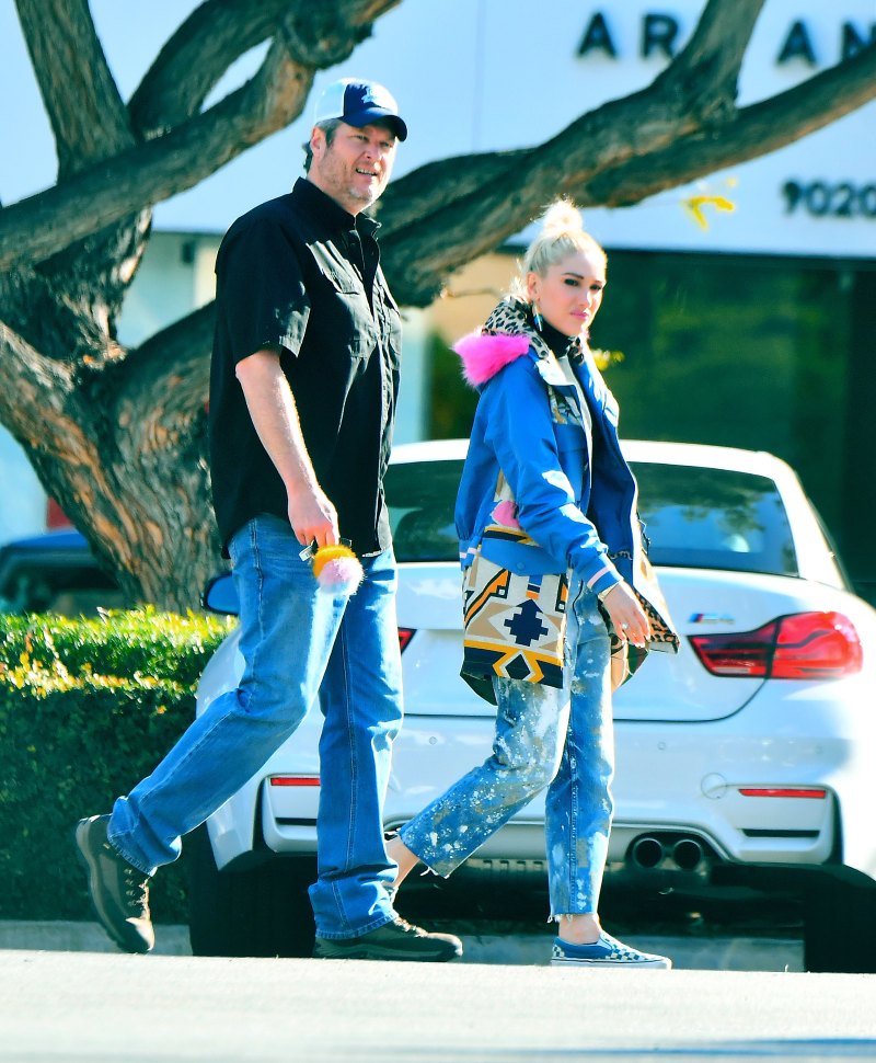 blake shelton gwen stefani los angeles