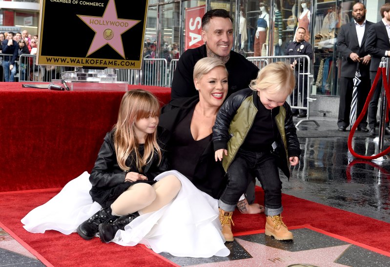 pink at hollywood walk of fame
