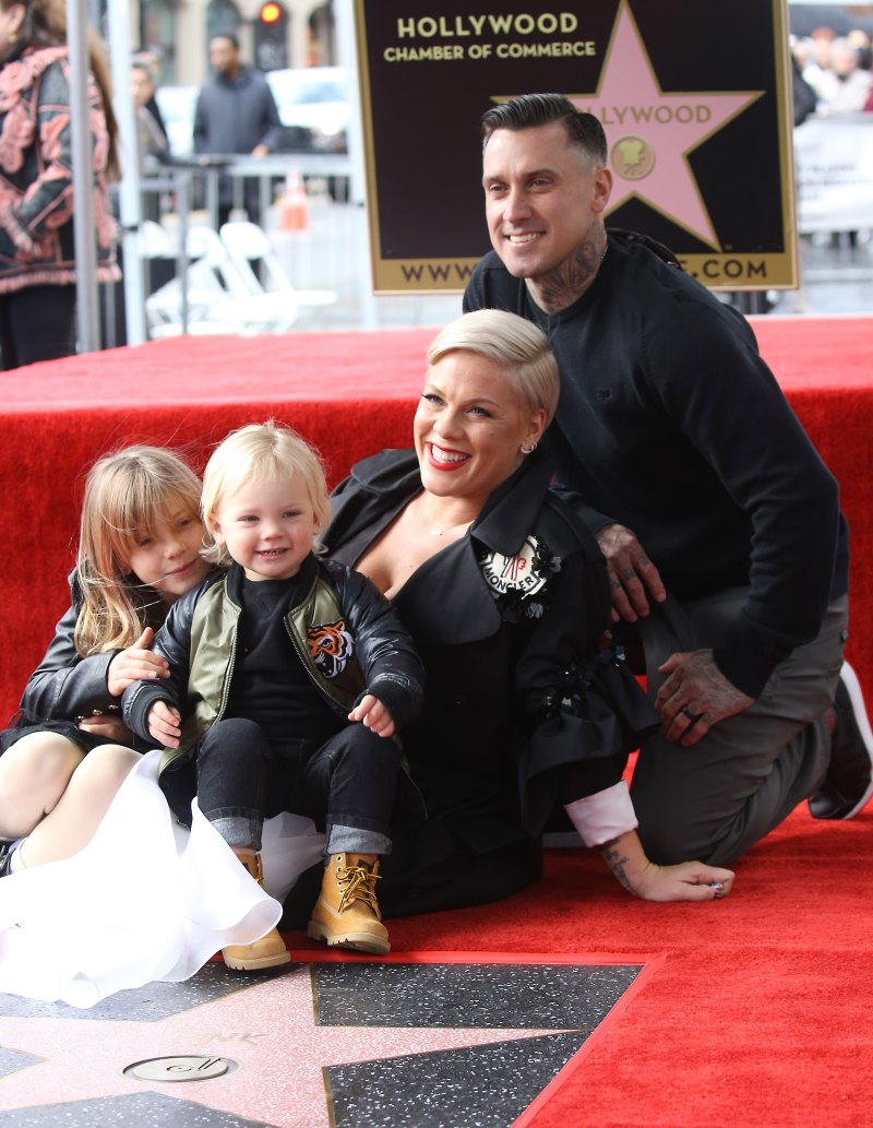 pink at hollywood walk of fame