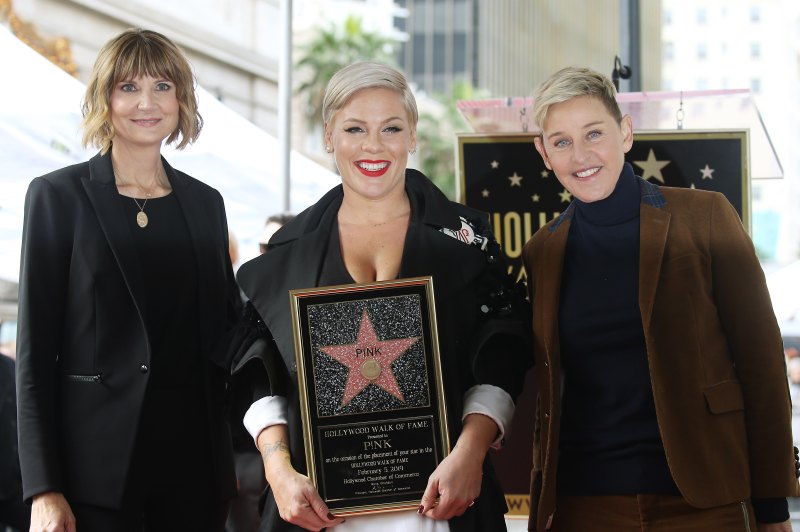 pink at hollywood walk of fame