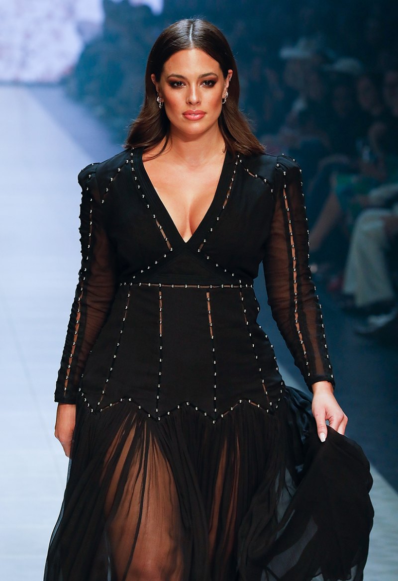 Ashley Graham arrives ahead of Runway 3 at Melbourne Fashion Festival
