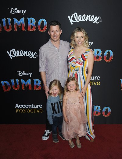 Beverly Mitchell and family attend the premiere of Disney's "Dumbo" at El Capitan Theatre on March 11, 2019 in Los Angeles, California.