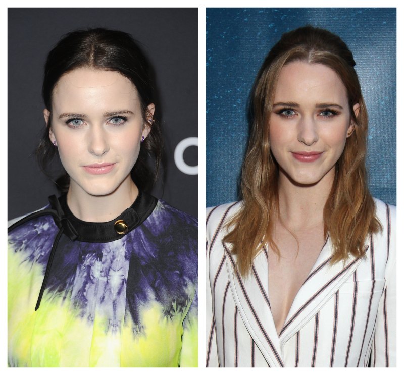 A split image of Rachel Brosnahan