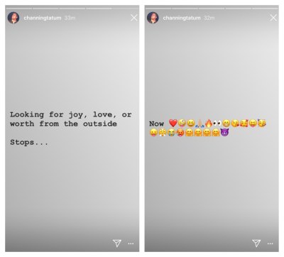 Channing Tatum Instagram story.