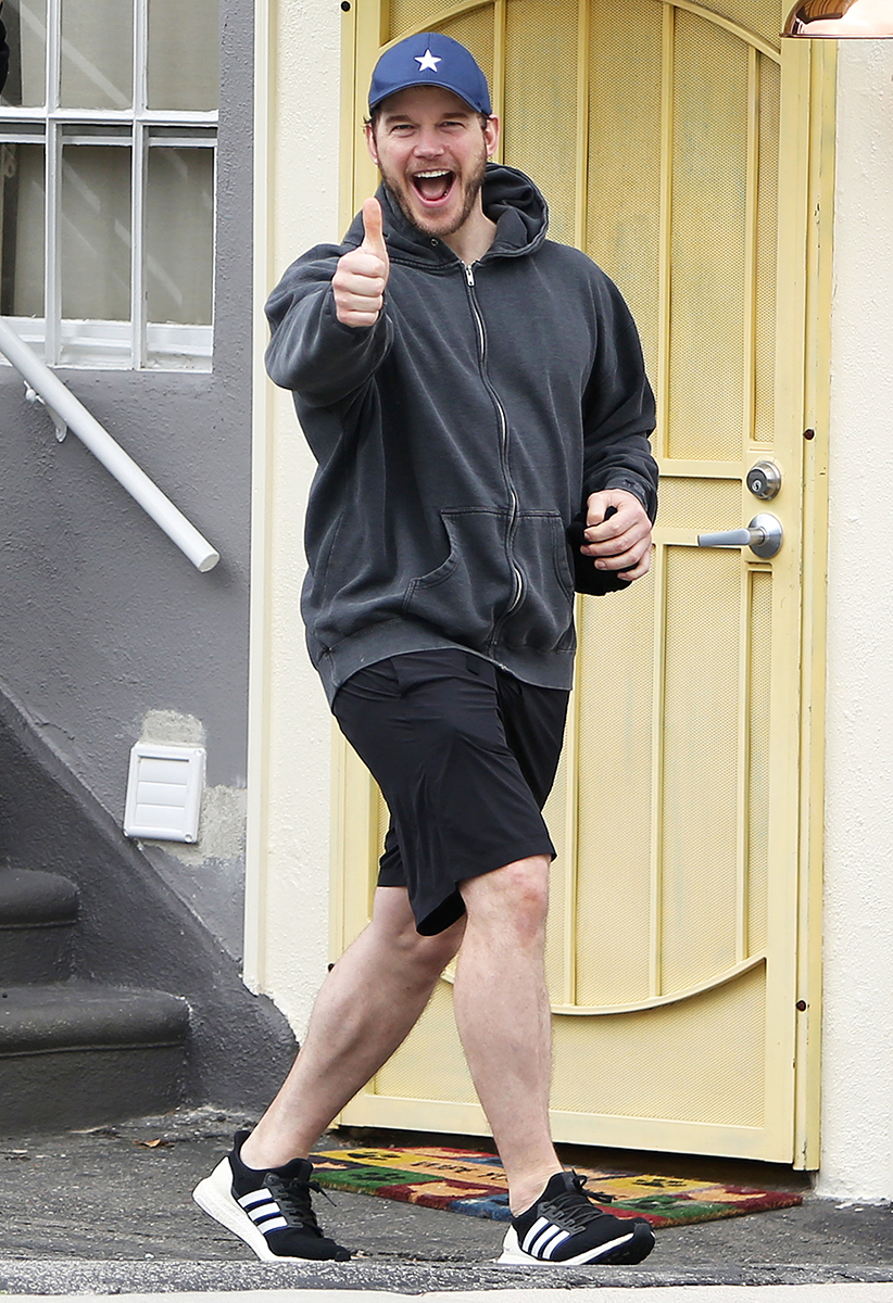 Chris Pratt and Fiancee Katherine Schwarzenegger Are All Smiles Leaving the Gym