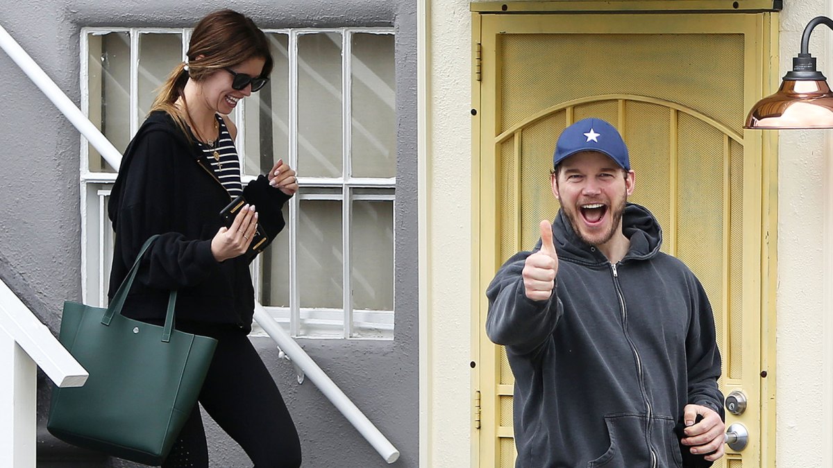 Chris Pratt and Fiancee Katherine Schwarzenegger Are All Smiles Leaving the Gym