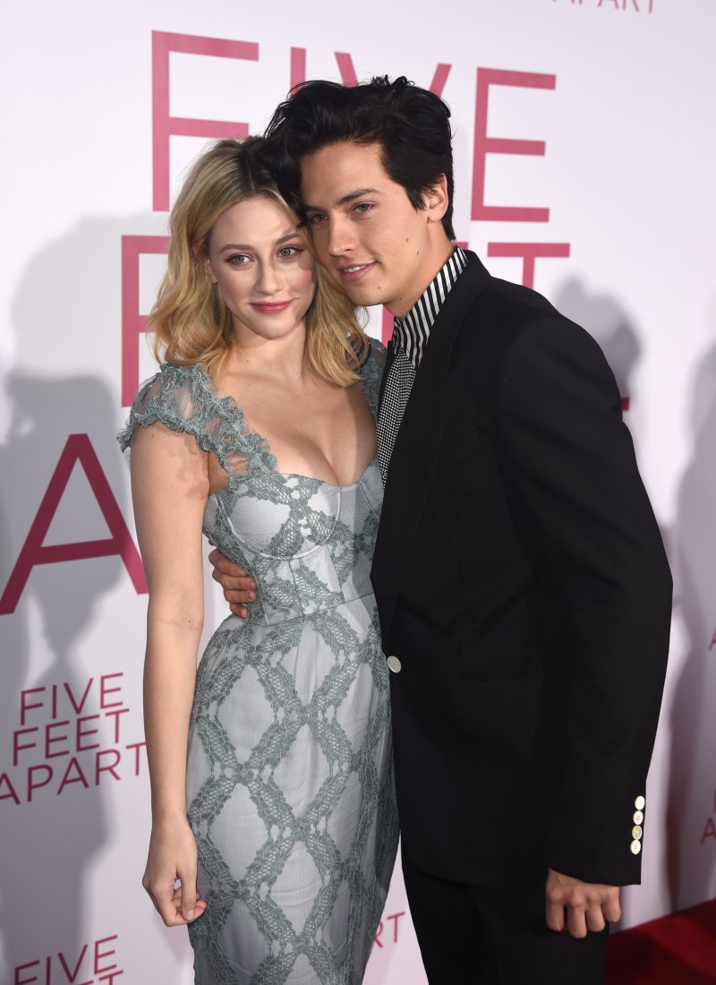 Lili Reinhart and Cole Sprouse posing