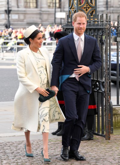 Meghan Markle, Prince Harry, Prince William and Kate Middleton at Commonwealth Day Service at Westminster Abbey