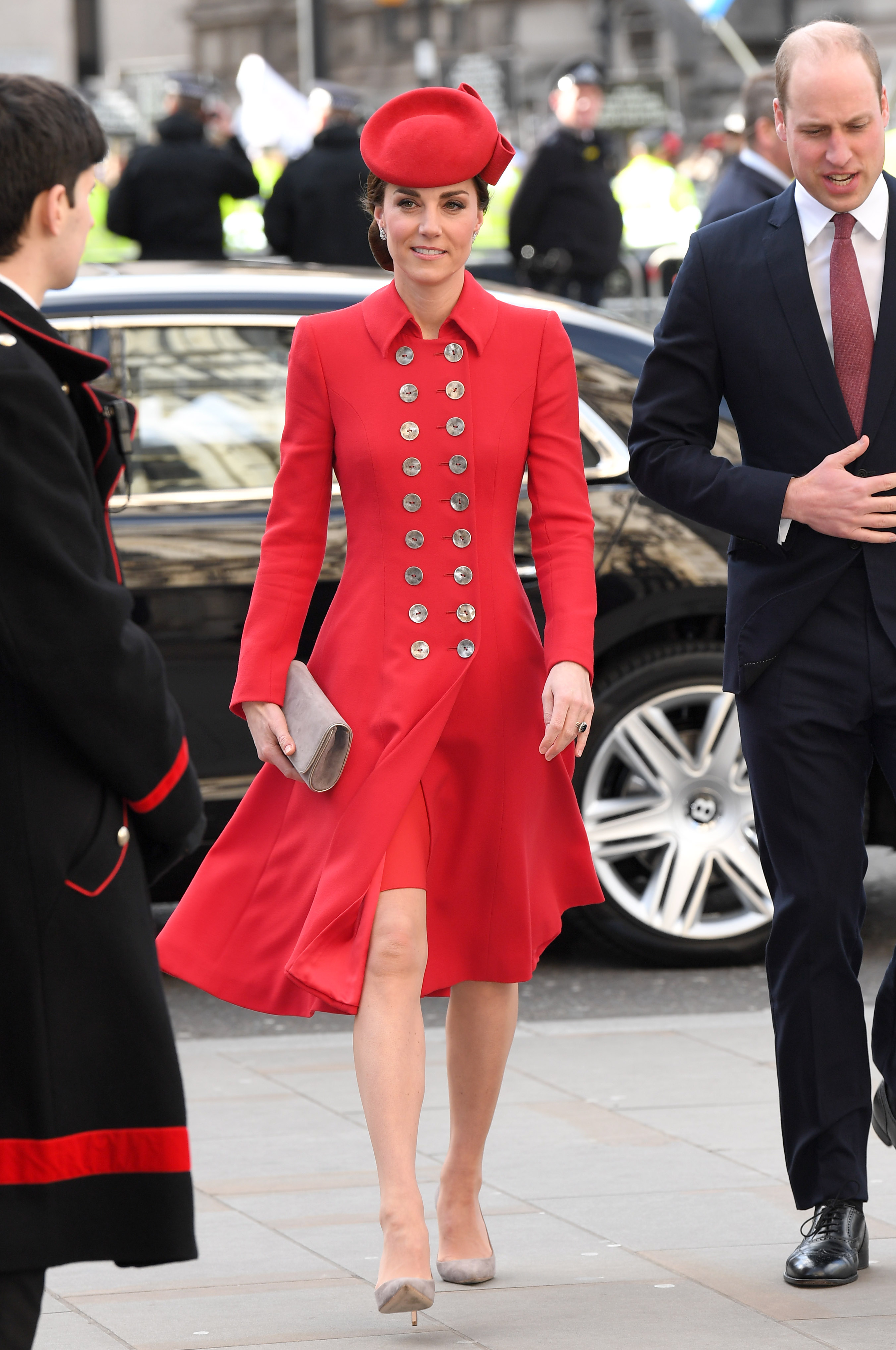 Meghan Markle, Prince Harry, Prince William and Kate Middleton at Commonwealth Day Service at Westminster Abbey
