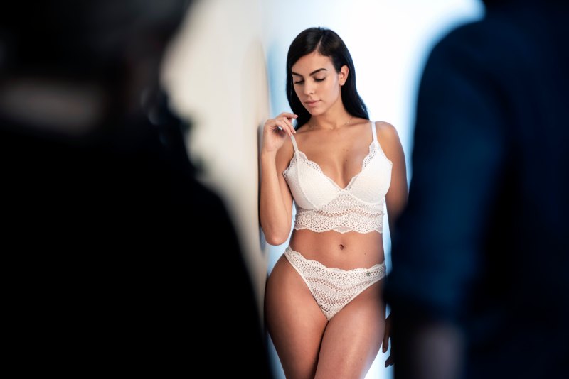 Georgina Rodriguez shows off curves for lingerie brand Yamamay