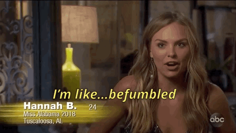 Hannah Brown befumbled the bachelor