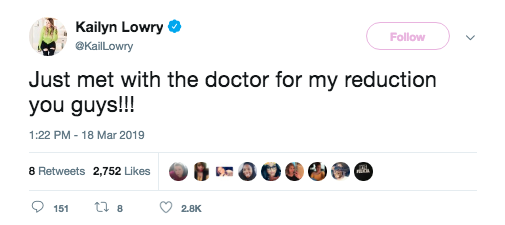 Kailyn Lowry Breast Reduction Exlusive