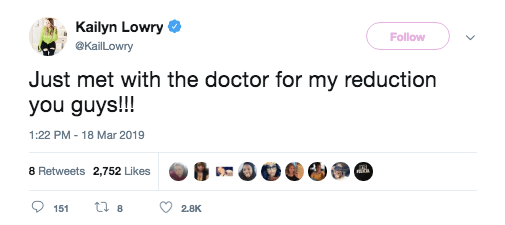 Kailyn Lowry Breast Reduction Exlusive