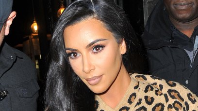 Kim Kardashian Arrives in Paris Rocking Head to Toe Leopard