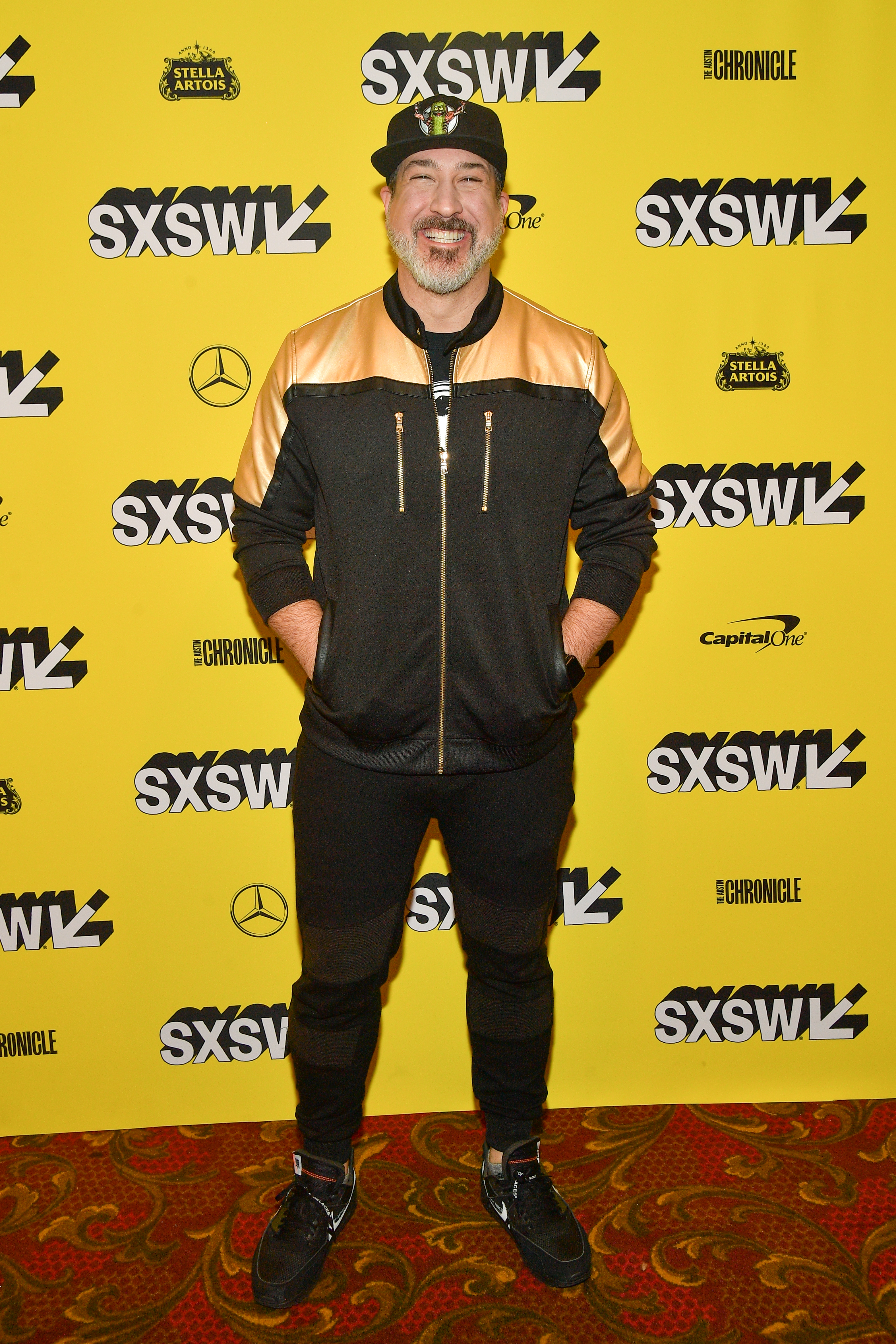 Matthew Charles Ducey, Lance Bass, Aaron Kunkel, Joey Fatone, Nicholas Caprio, and Dave Holmes attend the 'The Boy Band Con: The Lou Pearlman Story' Premiere