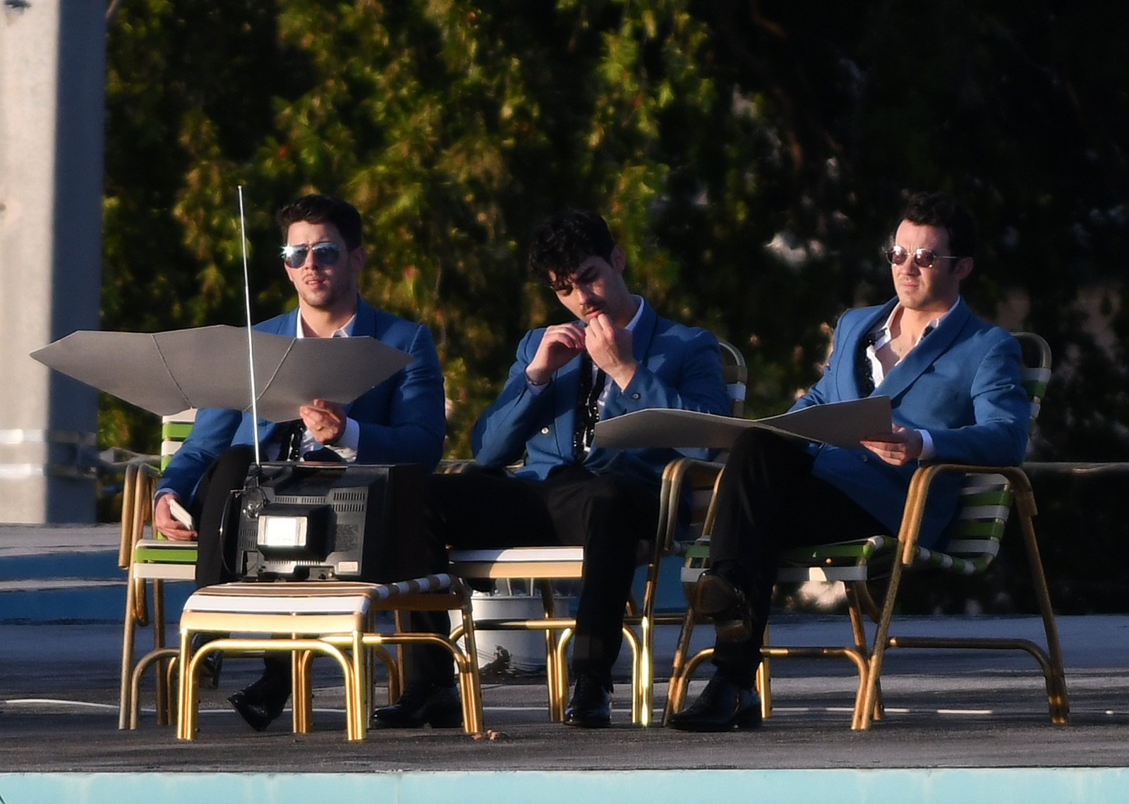 See Photos of the Jonas Brothers Filming a Music Video in Miami | Life ...