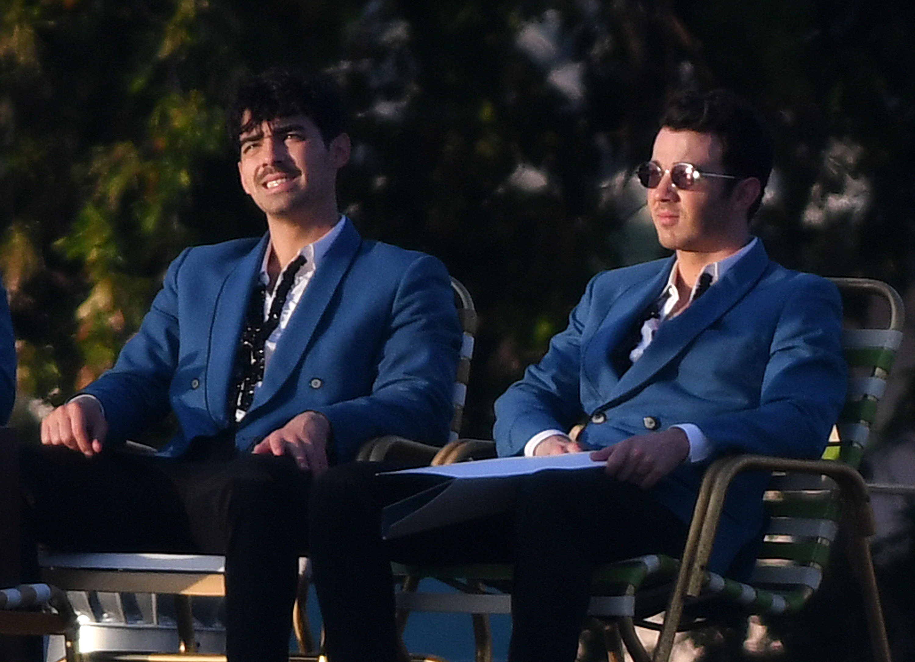 The Jonas Brothers reunite as a band to film a music video in Miami Beach