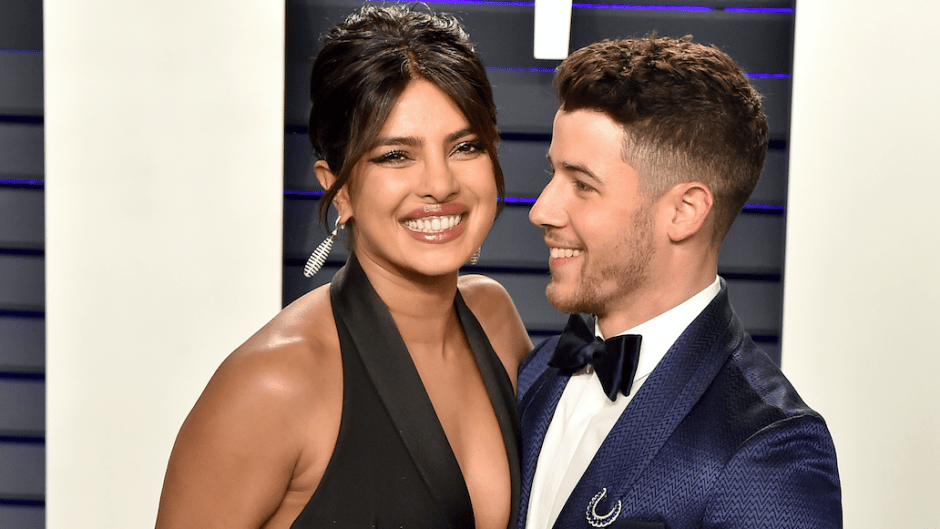 Priyanka Chopra and Nick Jonas smiling.
