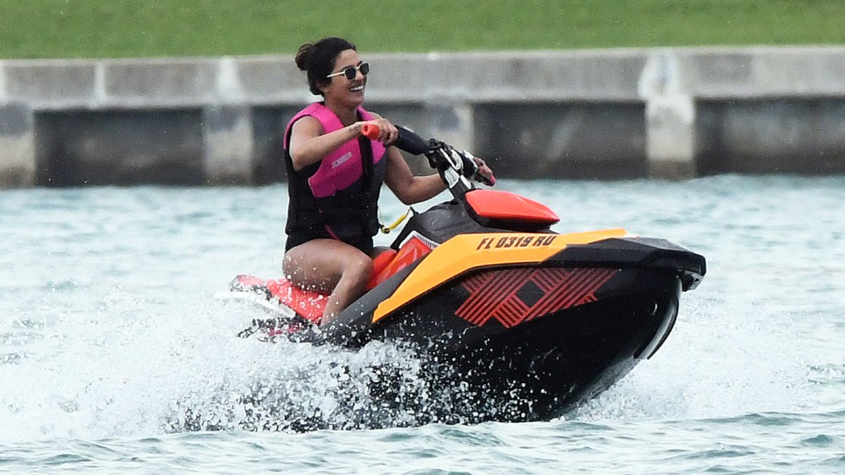 Priyanka Chopra Jetskis in Bikini