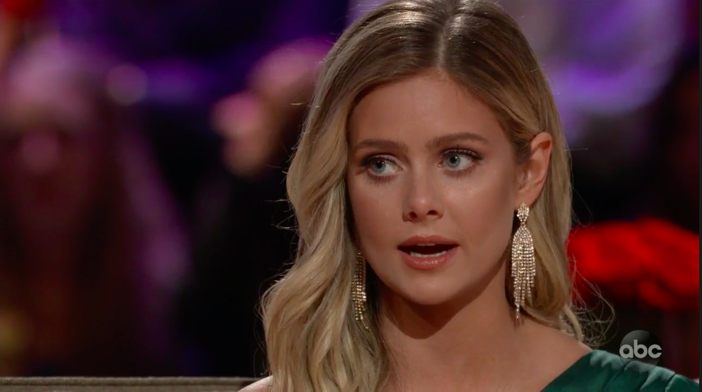 Hannah G the bachelor finale