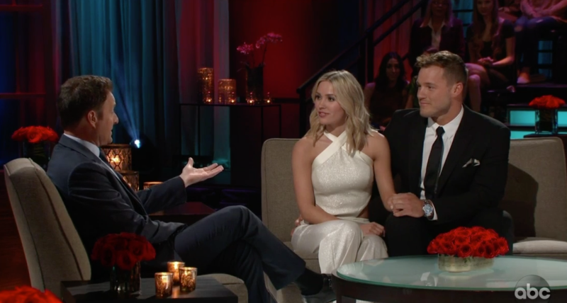 colton and cassie on the bachelor
