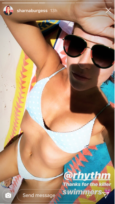 Sharna Burgess bikini selfie