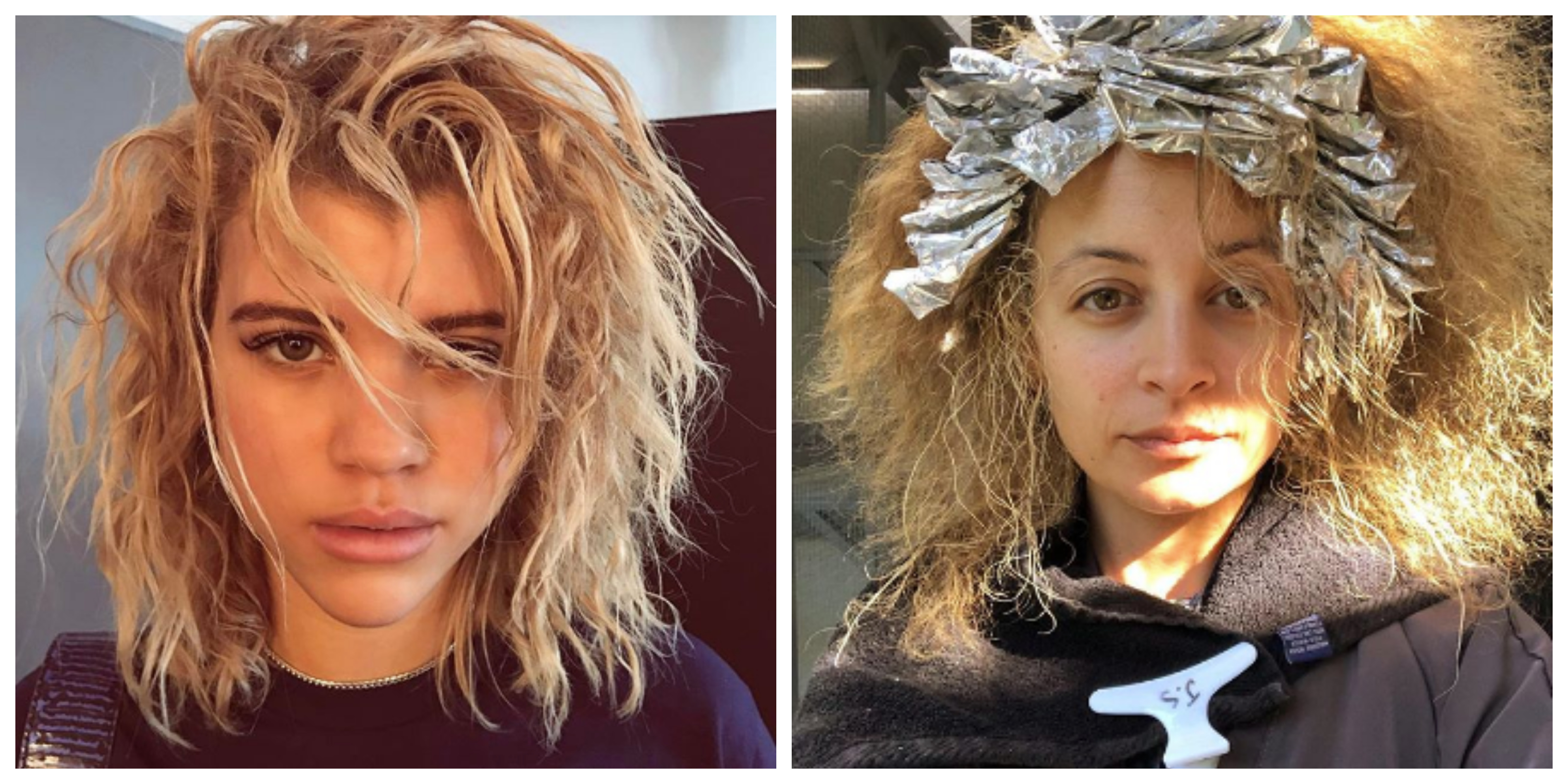 A split image of Sofia Richie and Nicole Richie.