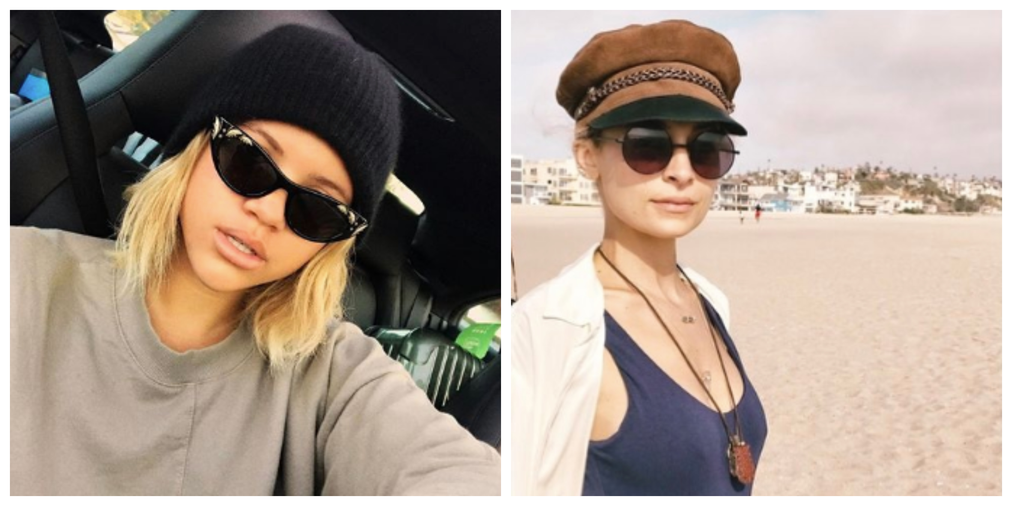 A split image of Sofia Richie and Nicole Richie.